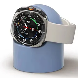 Silicone Charging Stand and Storage Seat for Watch ultra 2025 (Blue)
