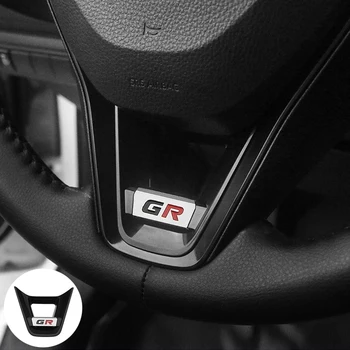 Per Toyota GR Corolla 2019-2021 RAV4 2020 Auto Decorazione di Interni Volante Pannello Paillettes Copertura Fondo Trim Adesivo Styling