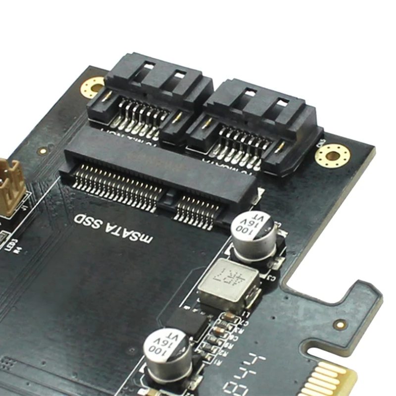 NGFF 및 MSATA SSD 어댑터 카드, M.2 NVME-Pcie 16X/M.2 SATA SSD-SATA III/MSATA-SATA 변환기, 3 in 1