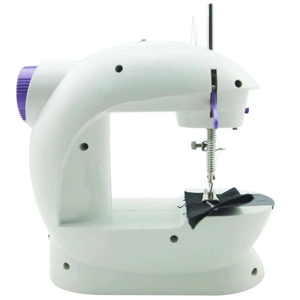 Household 202Mini Sewing Machines Handheld Sewing Machine with Light Cutter Foot Pedal Portable Night Light Sewing Machine 3