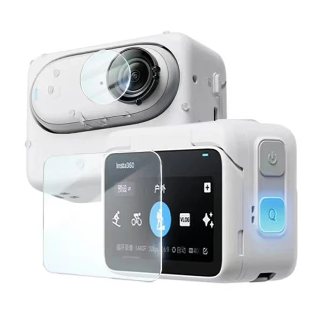 Accessoire Caméra Protection Écran Insta360 GO 3S Funrae - Verre Trempé 9H, 3+3 Pièces Film Protection 9h