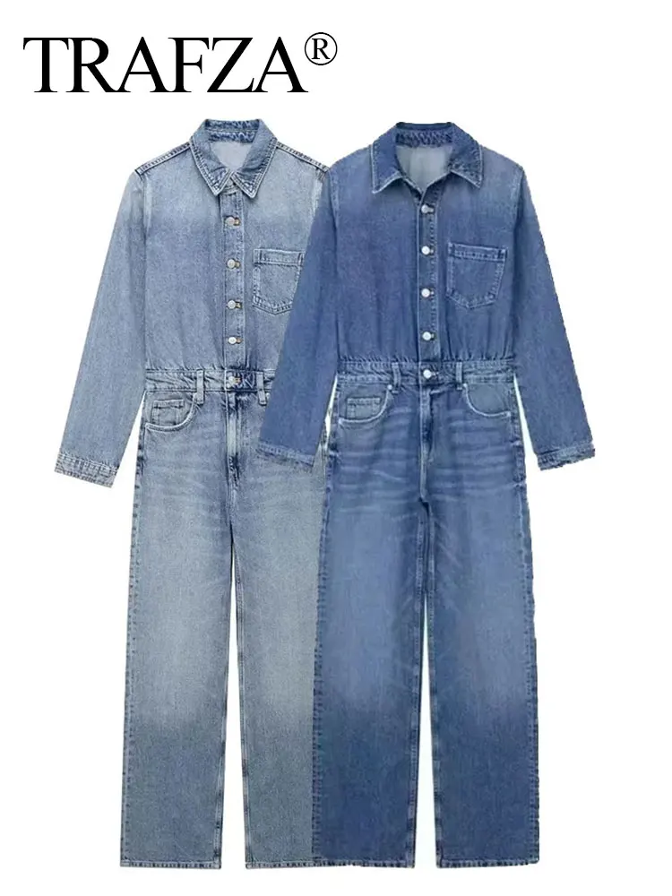 trafza-barboteuse-en-denim-pour-femme-combishort-a-revers-avec-bouton-vetements-decontractes-combinaisons-printemps-et-automne-2023