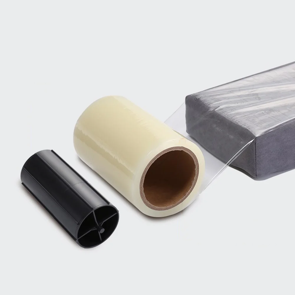 

1 Roll Strong Adhesive Disposable Transparent Shoes Plastic Film for Home Automatic Shoe Covers Dispenser (Width 15cm)