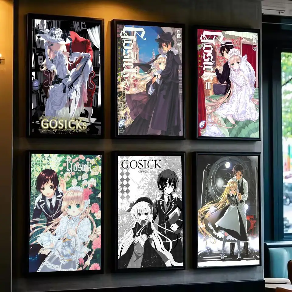 클래식 G-GOSICK 그림 서예 클래식 캔버스 인쇄 포스터, 가정 장 벽 예술 휴일 선물
