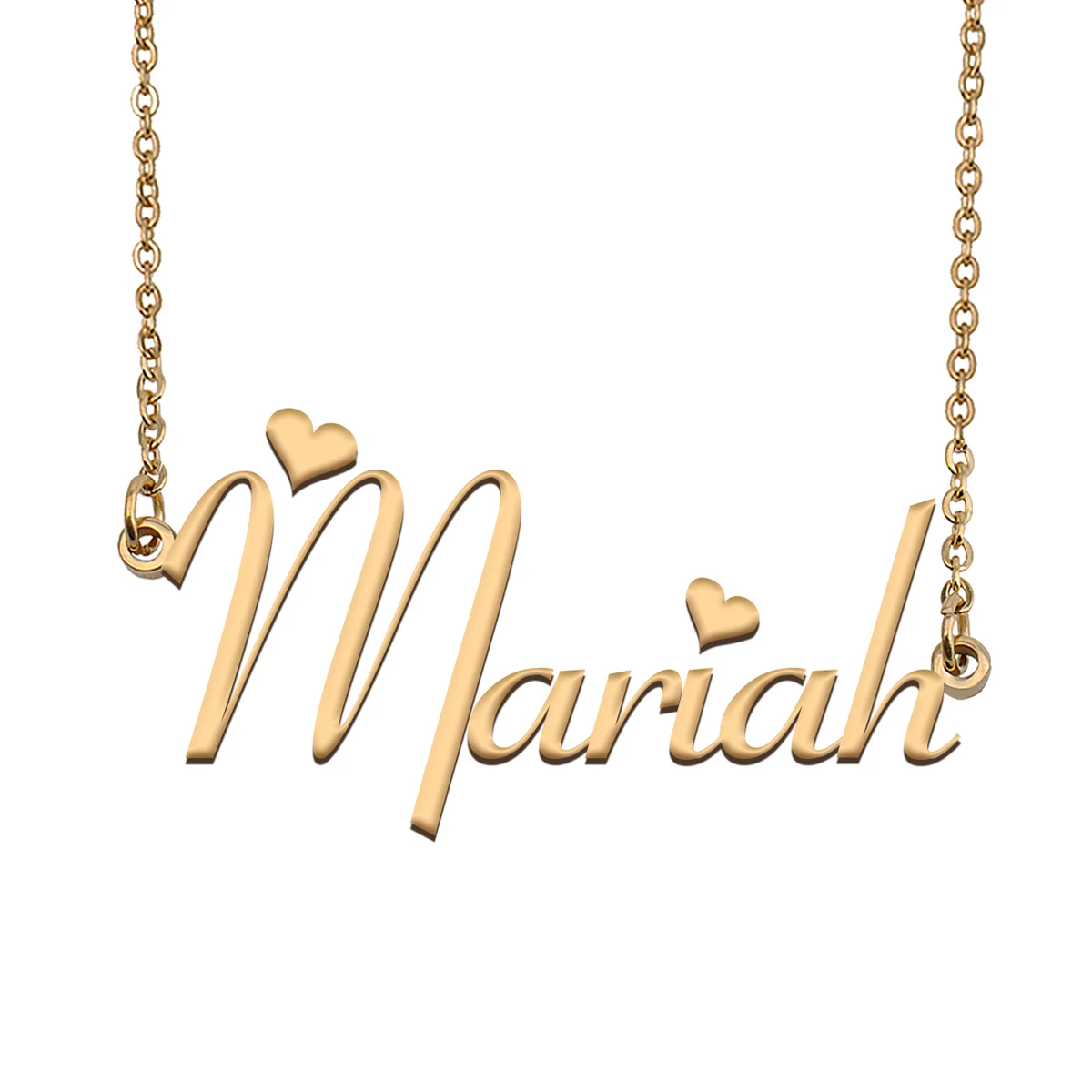 

Mariah Name Necklace Nameplate Pendant Stainless Steel for Women Girls Friends Birthday Wedding Christmas Mother Days Gift