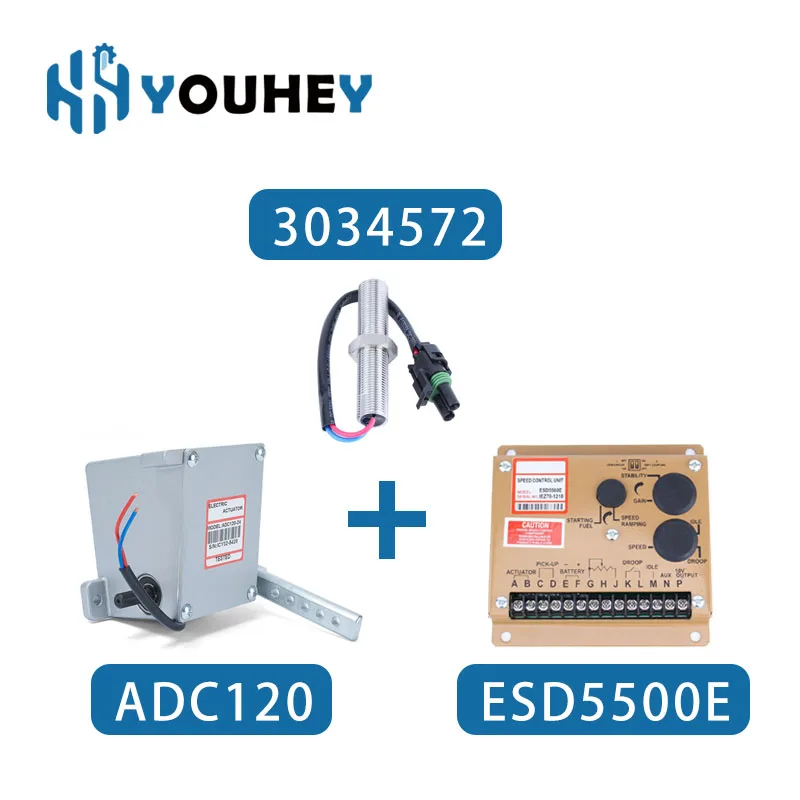 ESD5500E Drehzahlregler-Set Mit ADC120 Aktuator – Produktbild-Vorschau 1