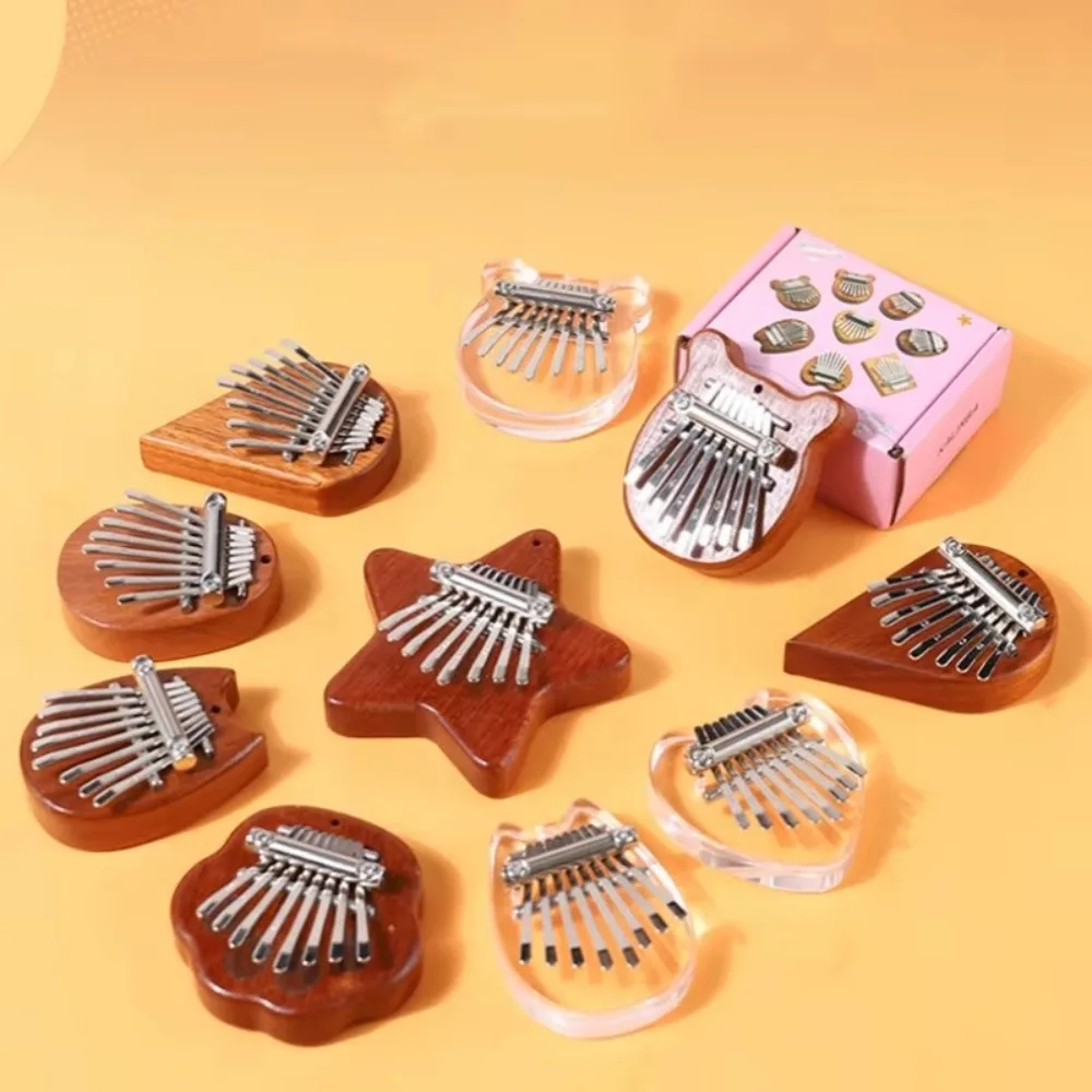 Piano Pendant 8 Key Finger Thumb Piano Marimba Musical Good Accessory Pendant Gift Kalimba Adult Beginners Kalimba