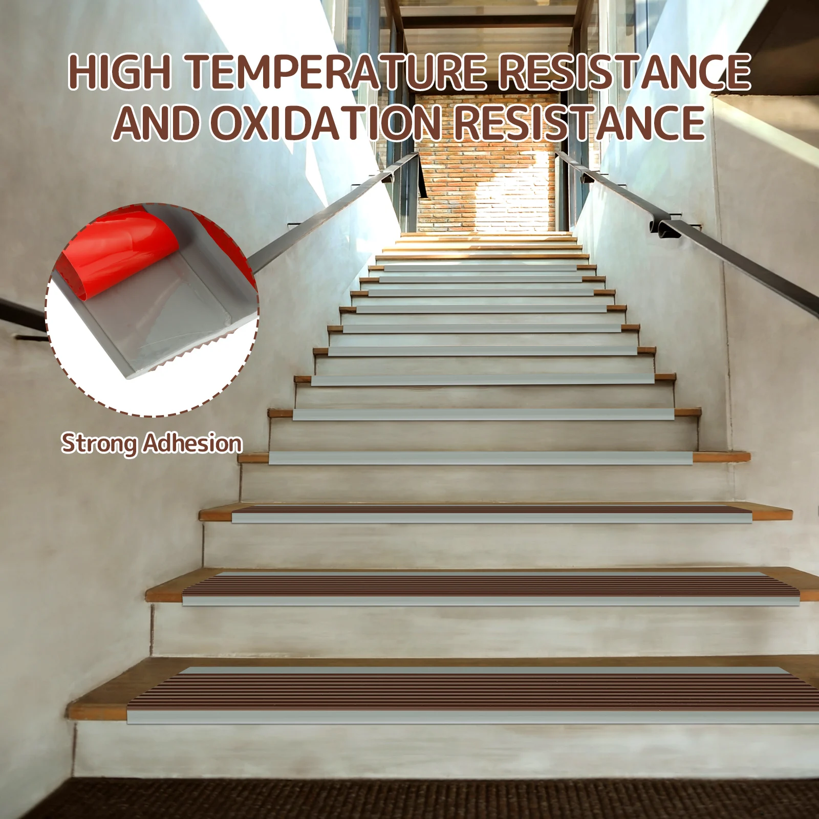 PVC Anti Slip Stair Edge Protector Self Adhesive Trim