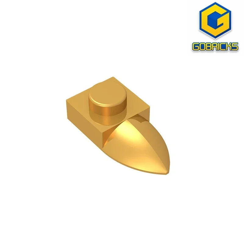 Gobricks GDS-870 Modifizierter 1 x 1 mit horizontaler Zahn, kompatibel mit Lego 49668 49673 DIY-Lernbausteinen für Kinder