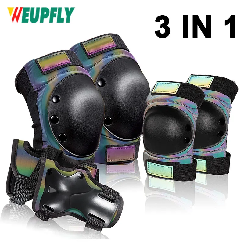 

Adult/Kids/Youth Knee Pads Elbow Pads Wrist Guards Sport Protective Gear for Skateboard, Roller Skates,Skating,Scooter,Cycling