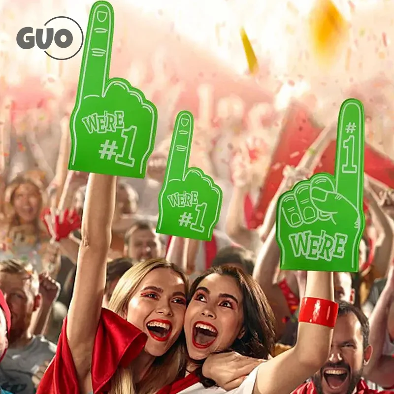 Universal Large Foams Fingers Cheerleading Props Hand Sports Event Cheering Palm Party Props Number 1 Foam Fan Finger