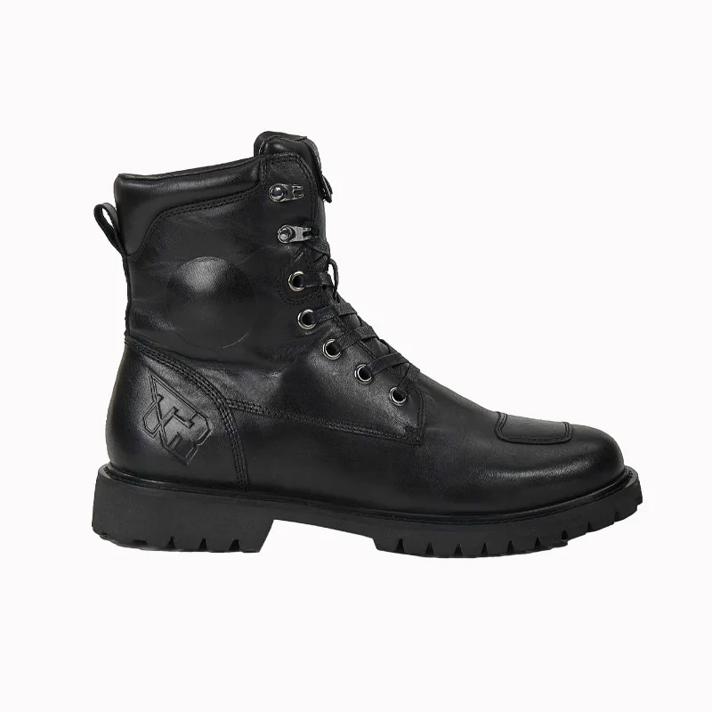Brown Motorcycle Boots Men Women Motorcyclist Boots Breathable Cow Leather Moto Shoes Anti-slip Racing