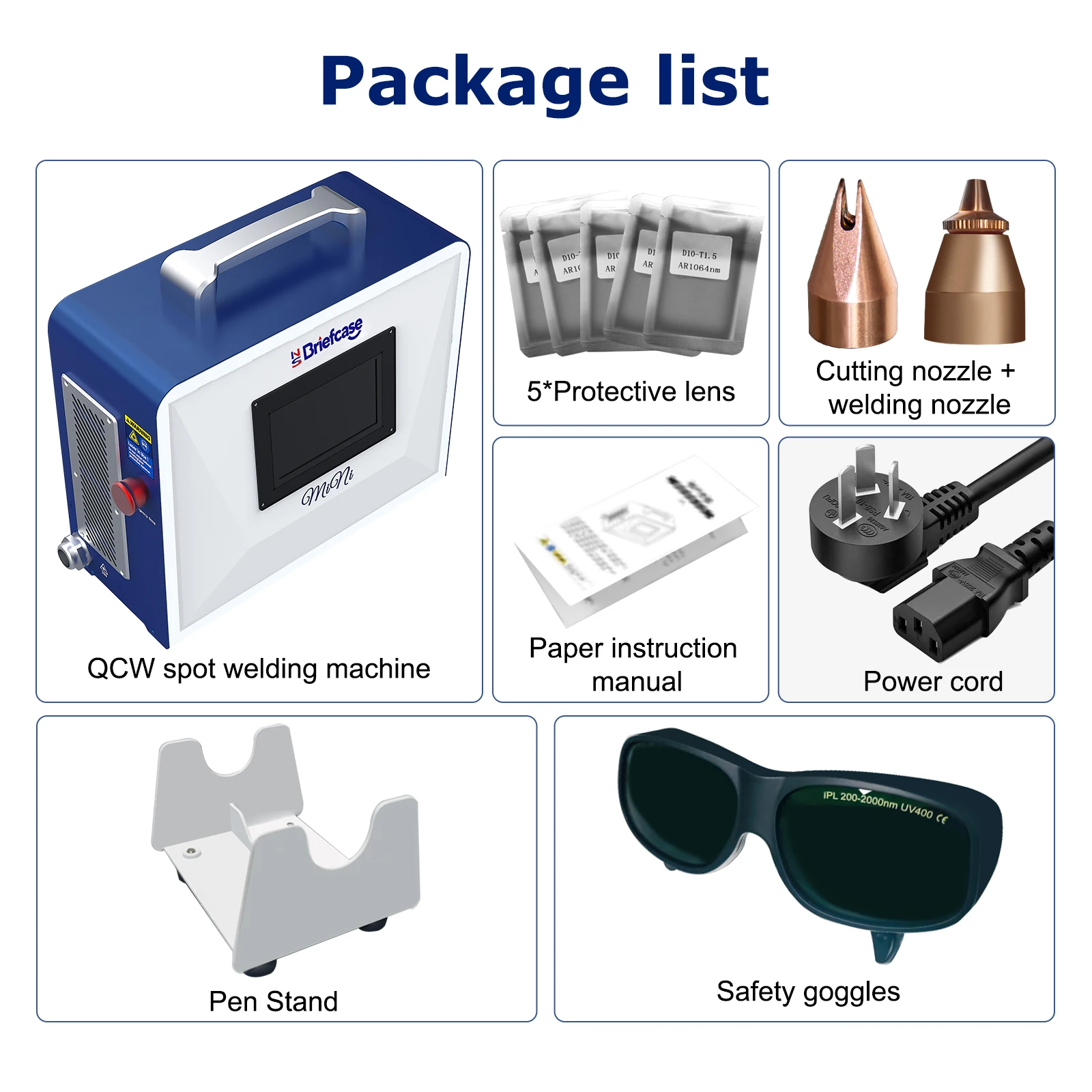 Schneller Versand: 600W Spot-Laserschweißgerät QCW 300-600W Schmuckschweiß- und Schneidemaschine für 0,3mm-1,5mm Metallbleche – Präzisions-Dünnschweißgerät – Detail 13