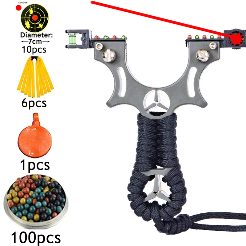 

Laser Hunting Slingshot PlasticPrecision Outdoor Resin with Rubber Band Sports for Outdoor Shooting Slingsshot accessories