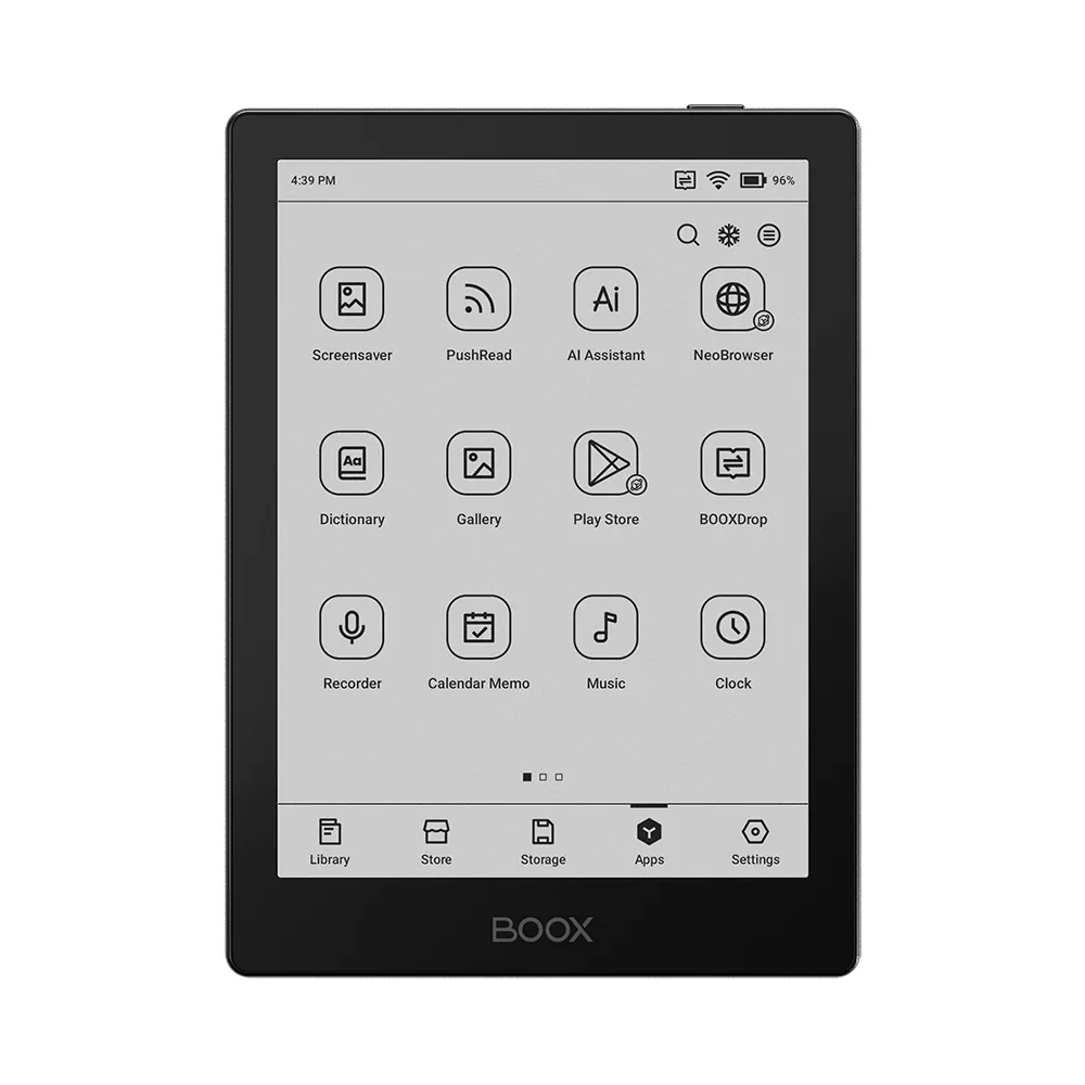 BOOX 6インチ 電子ペーパータブレット（ブラック） 6インチ電子ペーパーAndroidタブレット【BOOX Go6】発売の