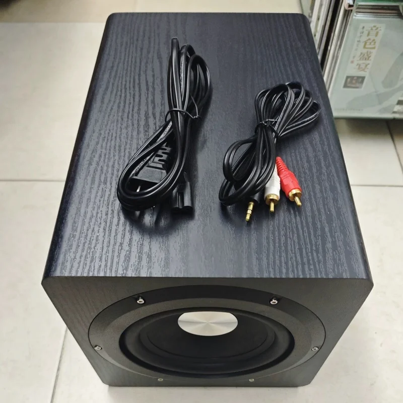 Ibass SU650D 100W High-power Subwoofer Home Theater Hi-fi Bass 6.5-inch Wooden Active Subwoofer 110V-220V Wide Voltage