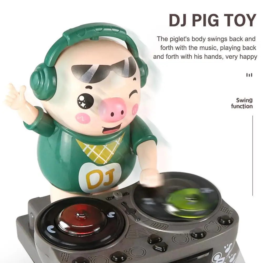 

Electric DJ Pig Toy Music Pig Toddler Toys for Baby Kids Music and Dance Pig Doll Toys With Music DJ Station Funny Gifts
