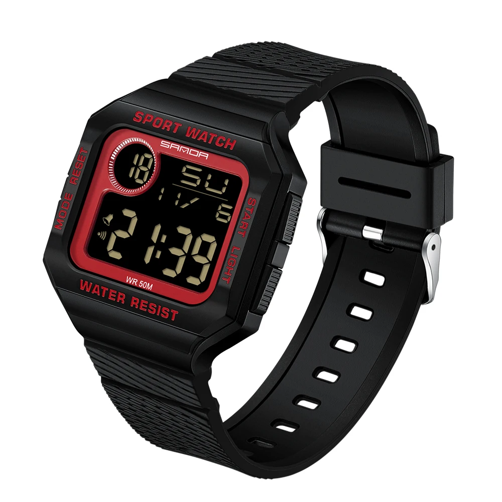 Men Watches New Square Dial Sport Casual Watch 50MWaterproof Digital Wristwatch For Men Simple style Clock Reloj De Hombre