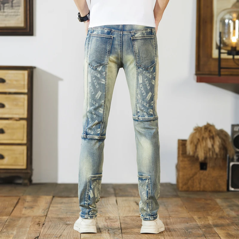 Рисунок 2 - Джинсы мужские Стрейчевые прямые в ретро-стиле