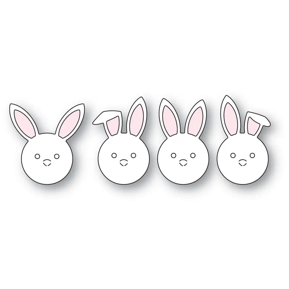 

Bunny Faces Metal Cutting Dies for Making Card Scrapbooking Embossed Paper Album Diy Craft Knife Mould Template Decoration