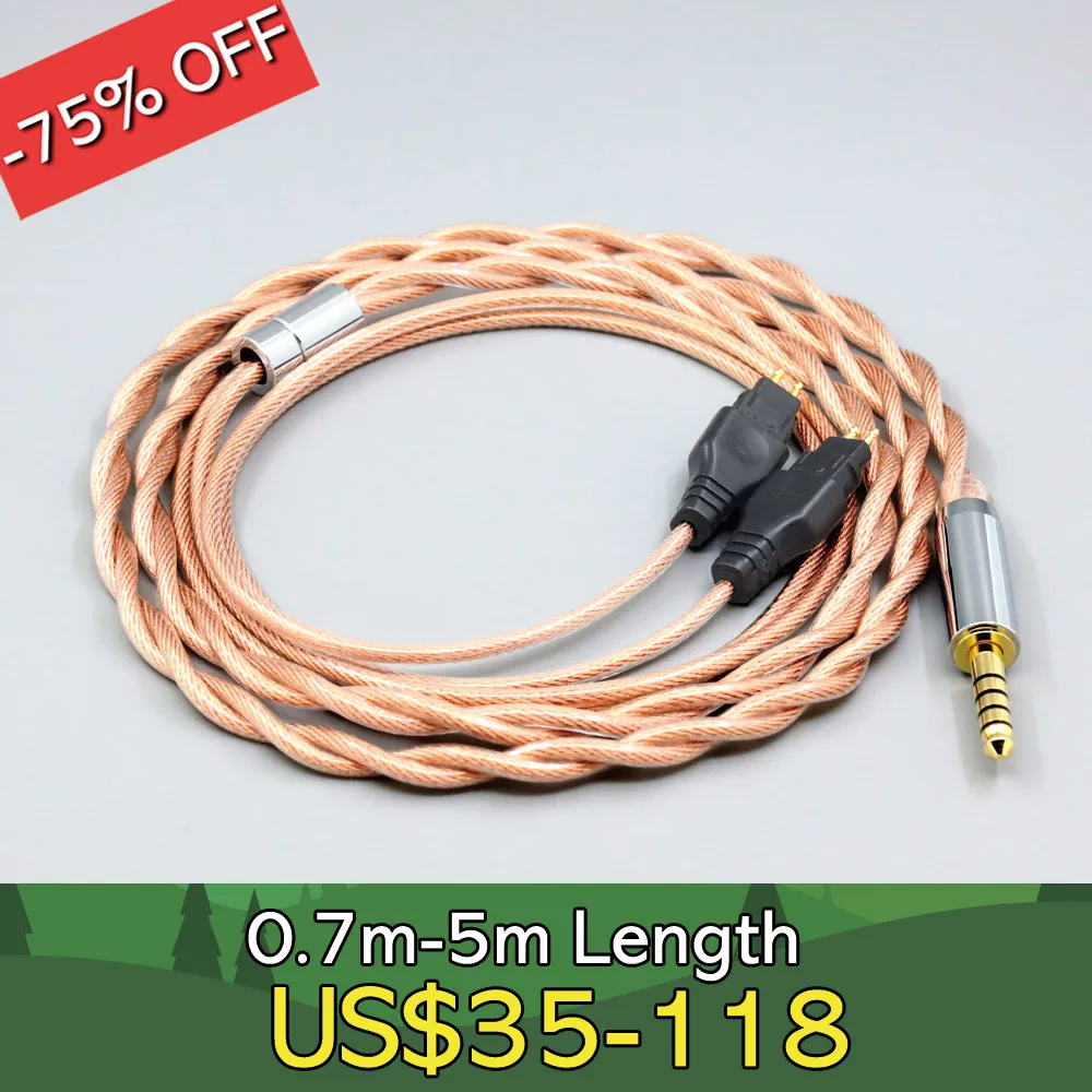 

Type6 756 core Shielding 7n Litz OCC Earphone Cable For Sennheiser HD580 HD600 HD650 HDxxx HD660S HD58x HD6xx LN007972