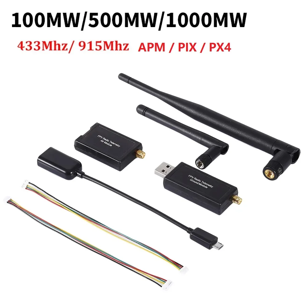 Kit Télémétrie Radio 3DR 433/915MHz 100mW-1000mW pour APM Pixhawk PX4