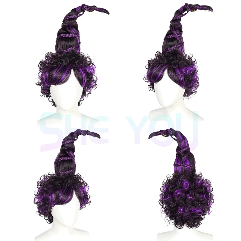 Donne Hocus Pocus 2 Mary Sanderson Parrucca Cosplay 40Cm Lunga Strega Cosplay Halloween Carnevale Costumi Puntelli