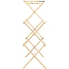 Clothes Drying Rack, Stabile Wood Frame with Slanted Feet, 23.8 Feet of Hanging Space, Ready to Assemble, Flat Top, Natural 5