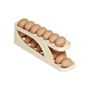Slide Type Egg Carton Double Automatic Egg Roller Refrigerator Side Door Egg Storage Kitchen Countertop Egg Holder 6