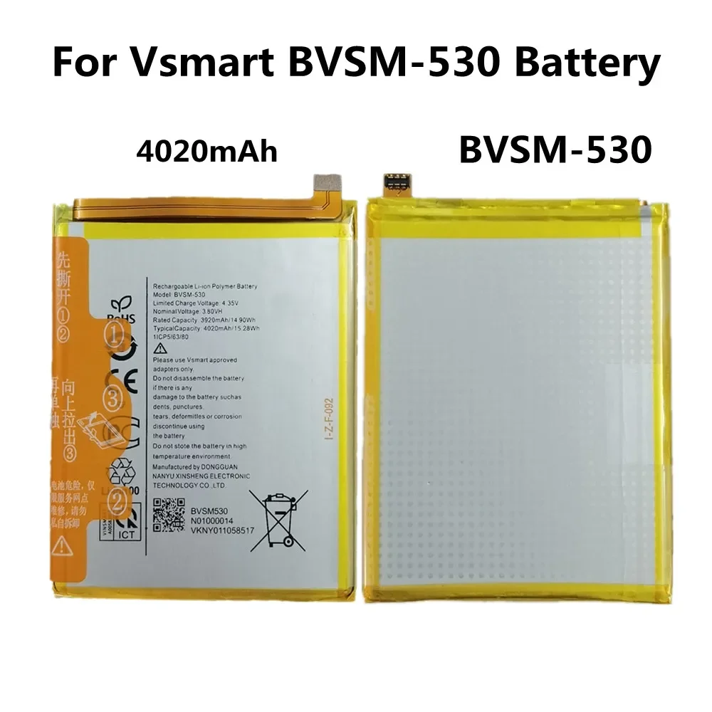 

Высококачественная аккумуляторная батарея для телефона VSMART BVSM 530 BVSM530 4020 мАч, аккумулятор для телефона, быстрая доставка + номер отслеживания