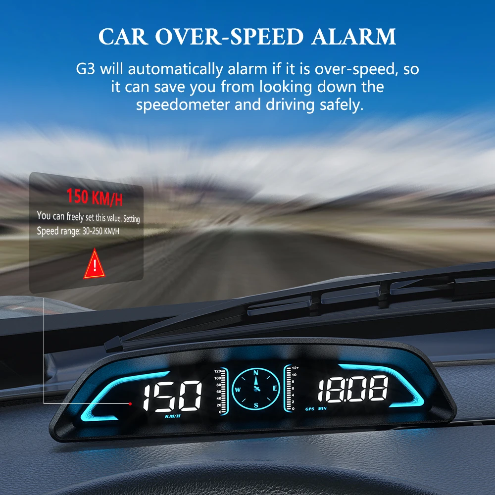 G3 GPS ڵ HUD ӵ  ÷,  ˸ ˶, ӵ,    ׼