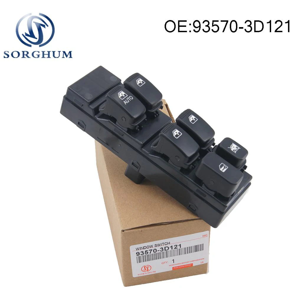 

New Power Window Master Door Lock Main Control Switch 93570-3D121 935703D121 For Hyundai Sonata GLX LX GLS 4-Door