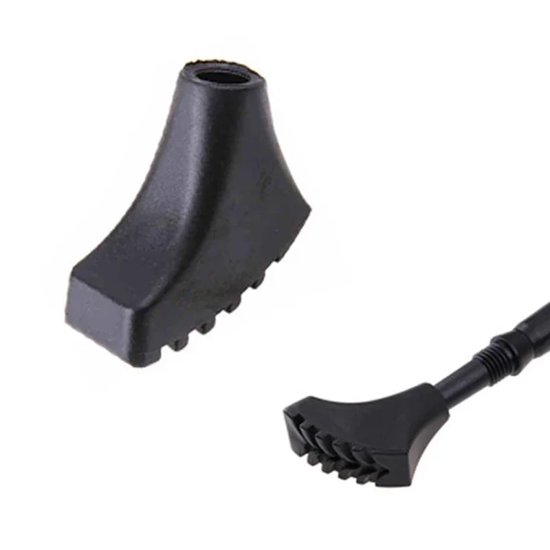Trekking Pole Tip Protectors 1/2Pcs Anti-Slipping Walking Stick Tip Pole Protectors Replacement Rubber Tips Elderly Trekking Poles Accessories Nordic Cane