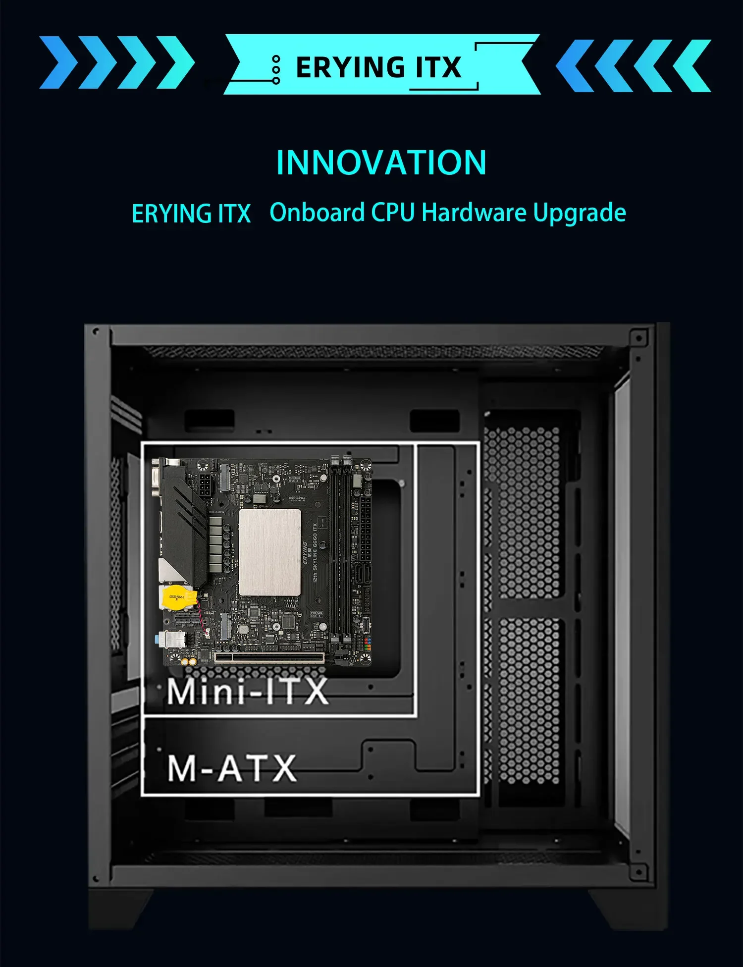 Материнская плата ERYING M-ITX с процессором Intel Core i5-12500H для ...