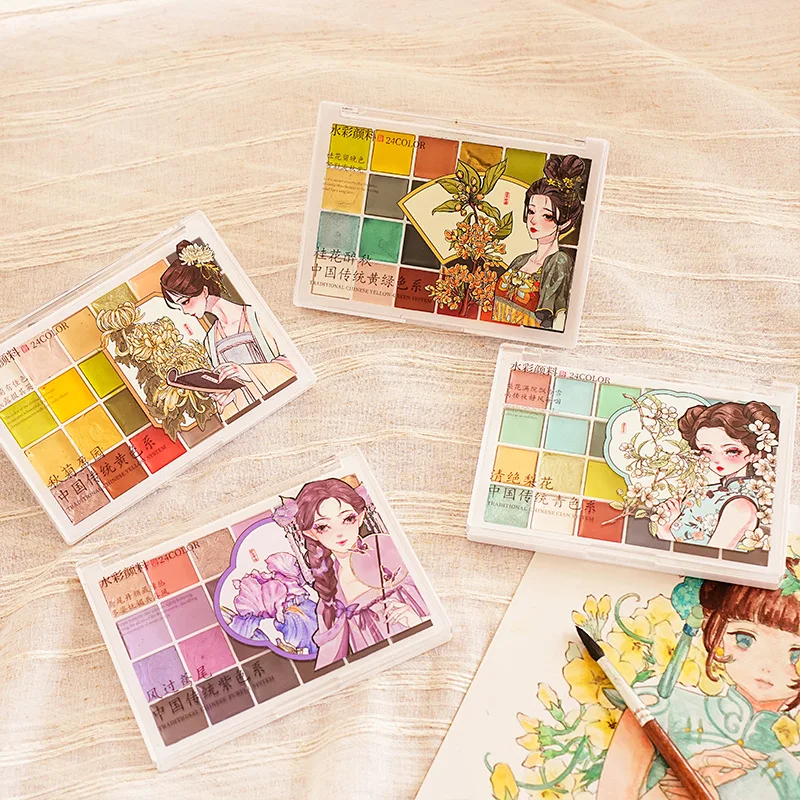 Acrylic Watercolor Pigment Box Set for Art Students and Professionals