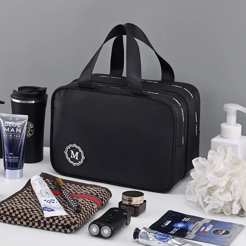 New Large capacity makeup bag dry wet separation double layer toiletry bag travel essential portable Cosmetics organizer 4
