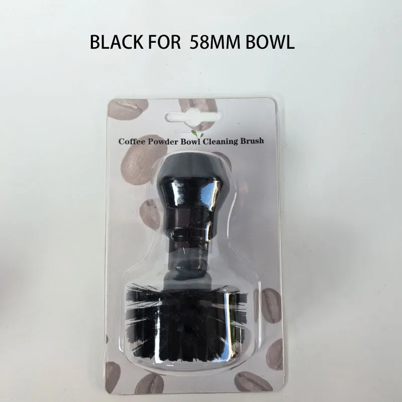 فرشاة تنظيف قهوة خشبية فاخرة