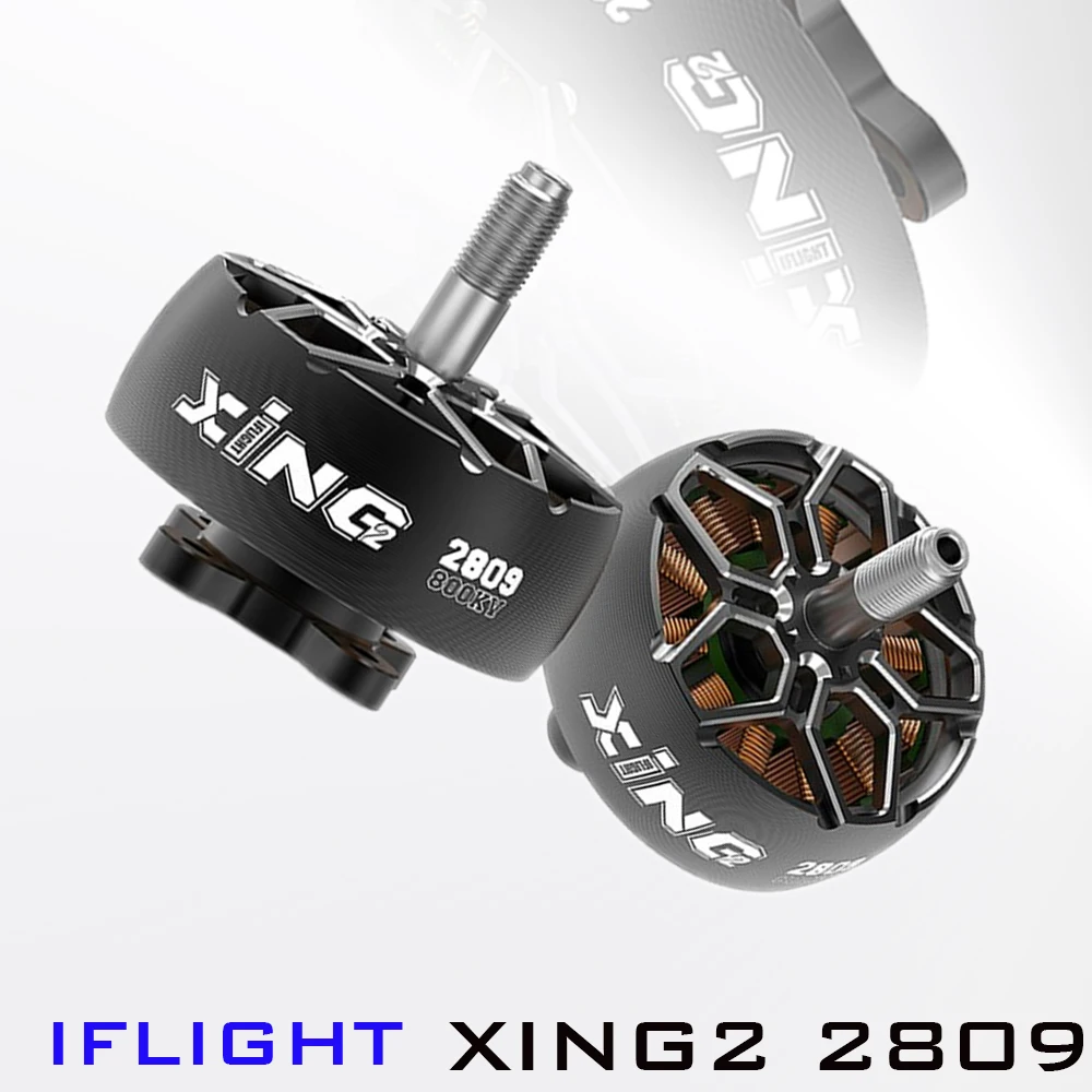 

IFlight XING2 2809 1250KV 4-6S 5mm Титановый стержень бесщеточный двигатель совместимый с 7-8 дюймовым пропеллером для RC DIY FPV гоночного дрона