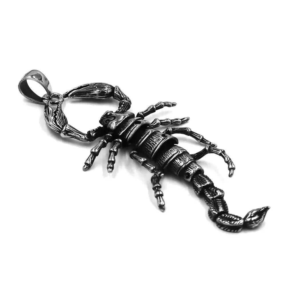 Fashion Little Scorpion Pendant Stainless Steel Jewelry Animal Swingable Joint Scorpion Biker Pendant For Men Women Kid as Gift 6