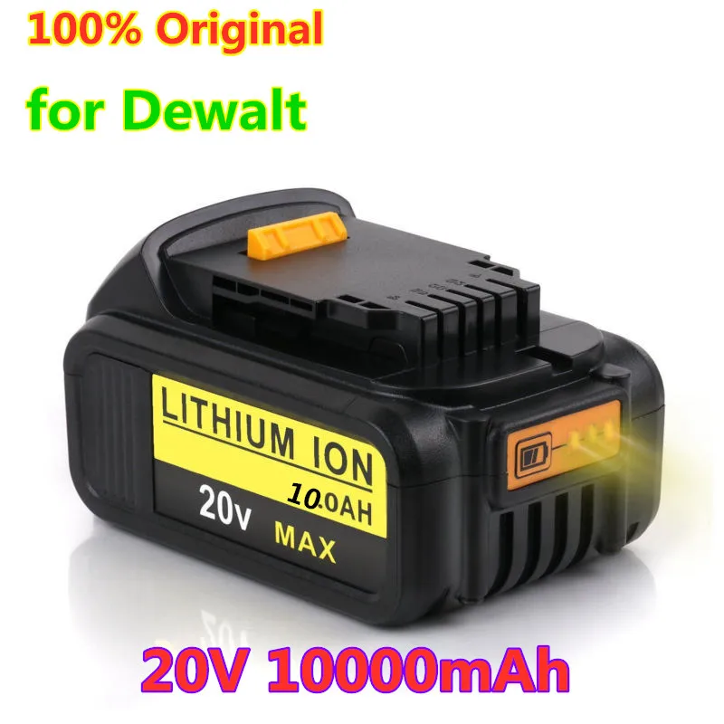 

2023 New 100% Original 10000mAh 20V for Dewalt Power Tool Battery DCB206 20V 10.0Ah Battery DCB206 20V Battery DCB205 DCB204-2