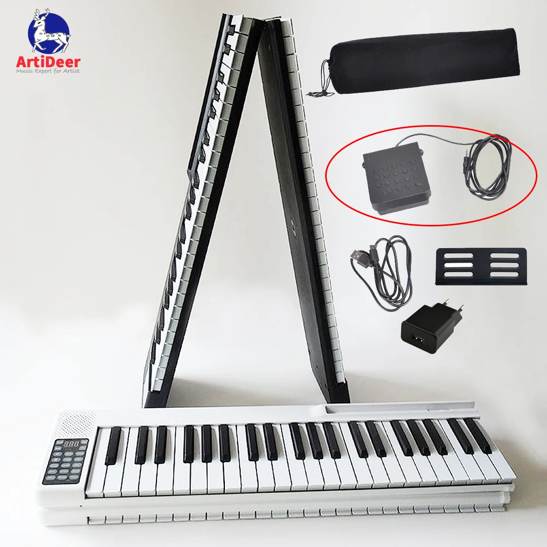 usb midi controller digital piano 88 key Flexible fold professional  elctronic piano keyboard