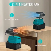 Souffleur d'air chaud portable, chauffage de voiture sans fil, dégivreur de pare-brise, ventilateur de chauffage et de refroidissement rapide pour batterie Makita 18V 3