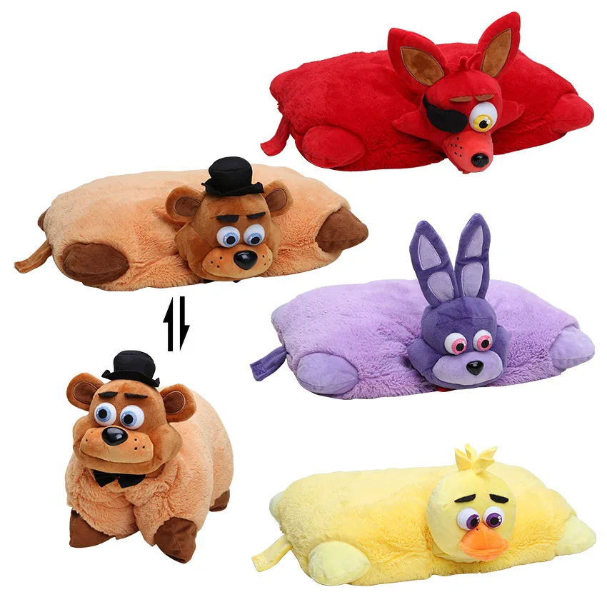 Игровая Подушка Freddy's 43x30 см подушка золотого цвета игрушки Fazbear FNAF плюшевые