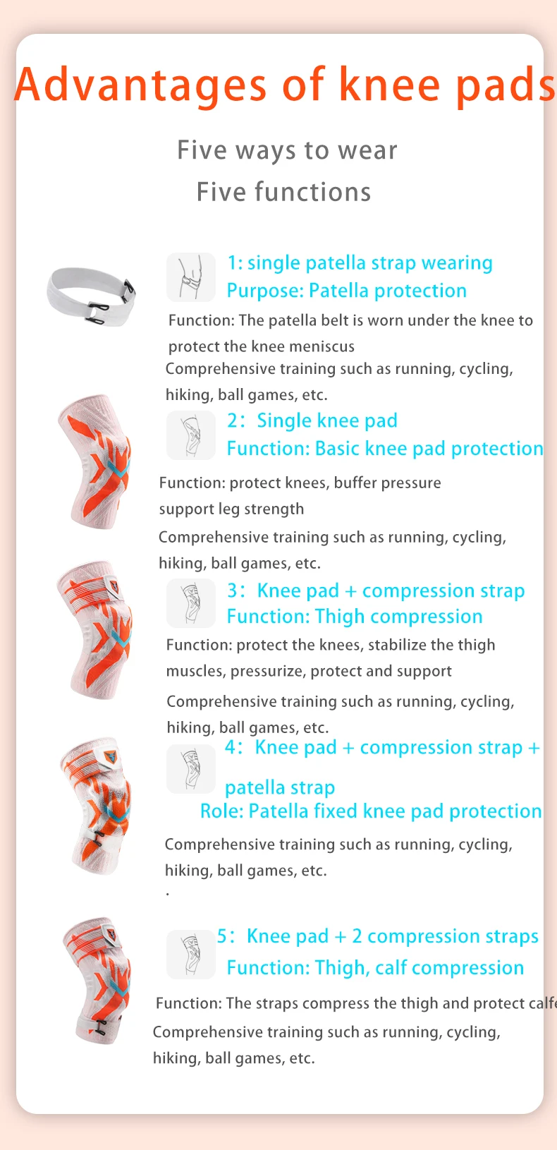 High-end Knee Brace Features