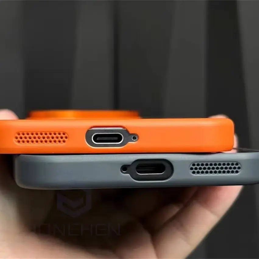 Matte Solid Color Alloy Lens Frame Slim Shockproof Case