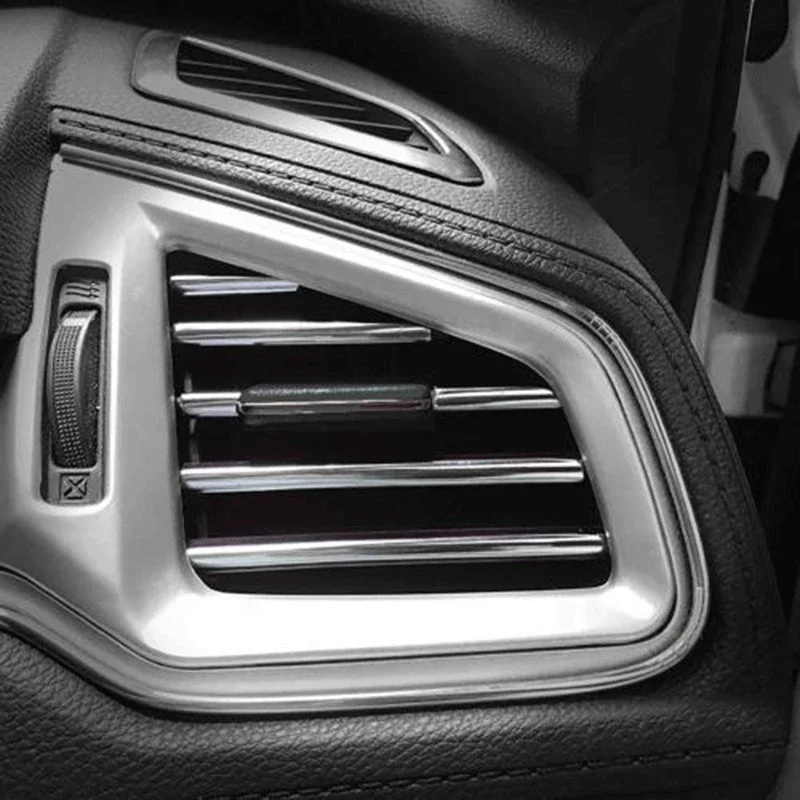 10Pcs 20cm Universal Car Air Conditioner Outlet Decorative U Shape Moulding Trim Strips Decor Car Styling Accessories