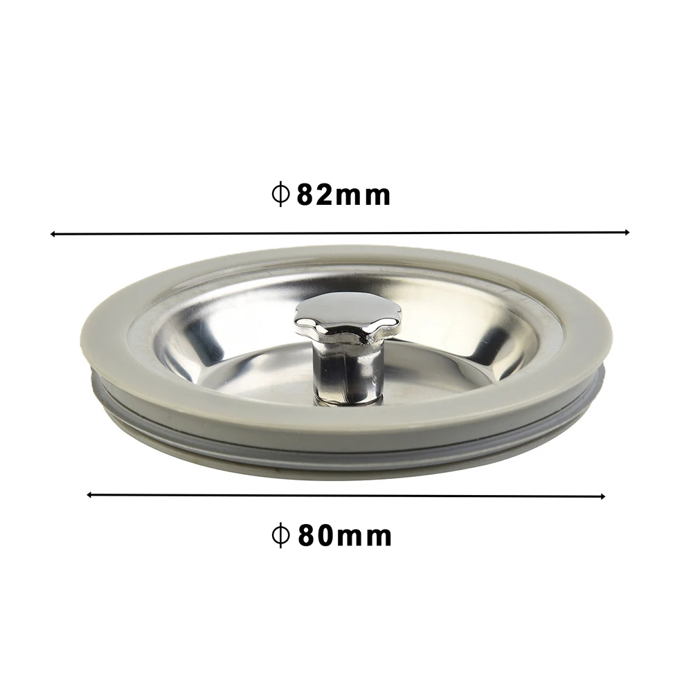 

Sink Plug Drain Stopper 82mm Diameter Bathroom Bathtubs Drains Easy To Clean For Kitchen Sinks Laundry Sinks Durable