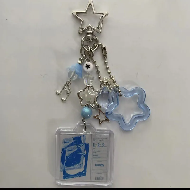 Handmade wave to earth beaded keychain star fairy core keychain
