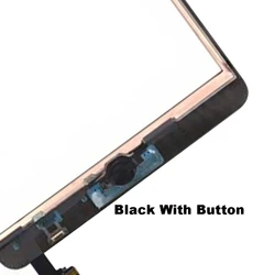 Enhanced LCD Touch Panel with Touch Screen Digitizer and IC Chip Connector Flex (Black With Button)