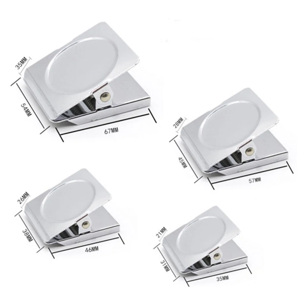 Square Metal Magnetic Clip Paper Clip Multifunctional Stationery Information Classification Folder Clips Memo Note Holder
